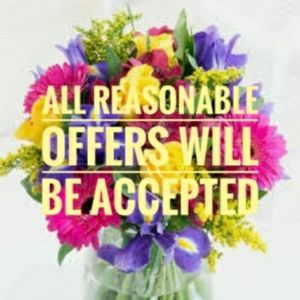 All reasonable offers will be accepted